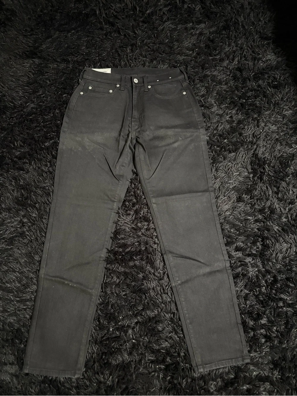 Abercrombie & Fitch Athletic Slim Stretch Straight Black Jeans